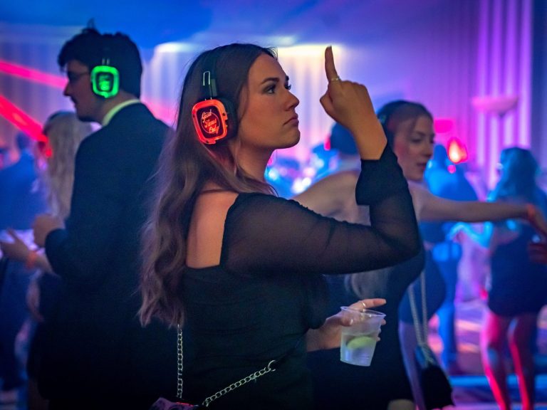 Einblick in die Silent Disco von DJ Willy